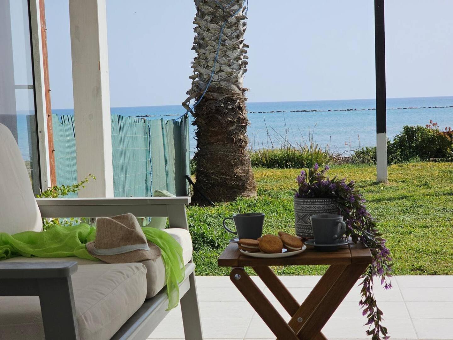 Ammos Beachfront Villa Paradise Larnaca Exterior foto